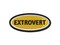 Extrovert Social Label Multi-Color Embroidered Iron-On or Hook & Loop Patch Applique